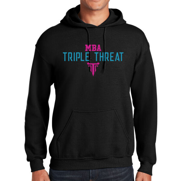 Triple Threat  Basketball Heavy Blend Hooded Sweatshirt Thumbnail