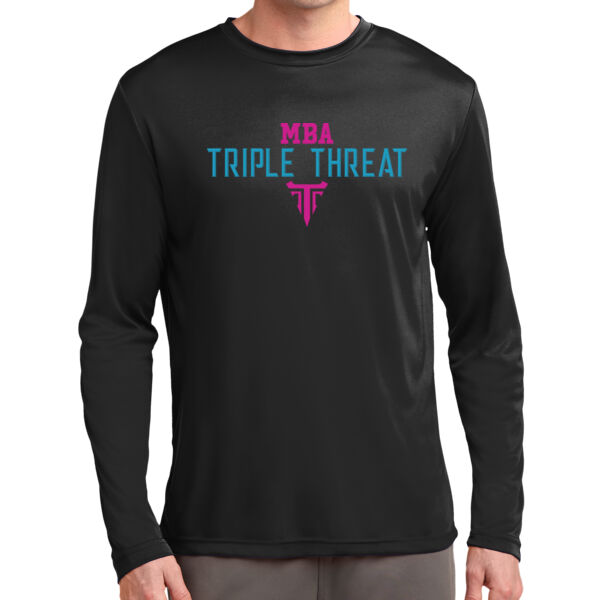 Triple Threat Basketball Long Sleeve PosiCharge Competitor Tee Thumbnail