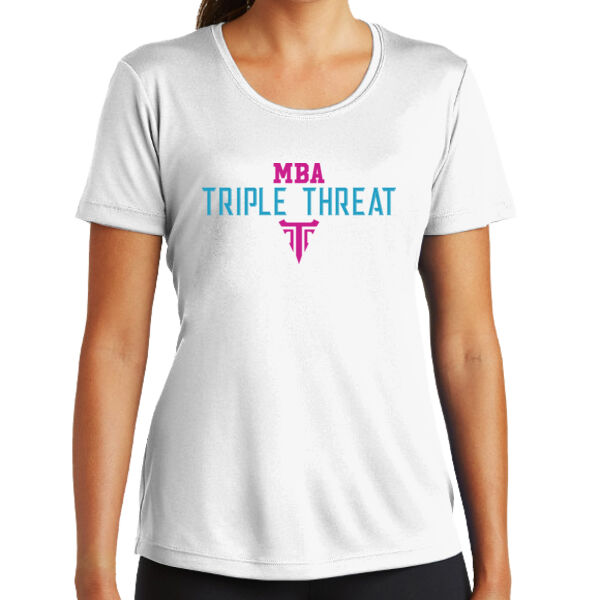 Triple Threat Basketball Ladies PosiCharge ® Competitor Tee Thumbnail