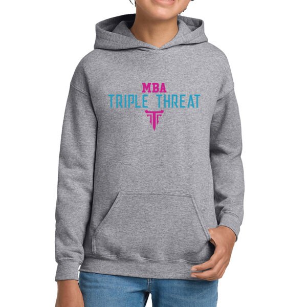 Triple Threat Basketball Youth Heavy Blend Hooded Sweatshirt Thumbnail