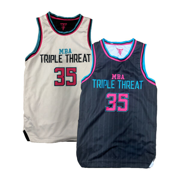 Triple Threat Basketball Reverse Jersey Thumbnail